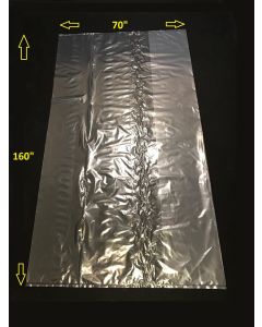 72" x 65" Clear Lay Flat Pallet Shrink Bags - 40 Bags/Roll