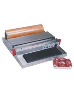 Manual Food Overwrapper 20" Stainless Steel w/ 15" x 5" Hot Plate AIE-HW500