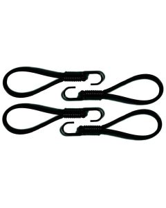 8" Bungee Black 4-Pack
