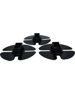 3-Pack of End Caps for Shrink Wrap Installation Support Poles