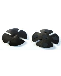 One Pair of Support Caps for Shrink Wrap Installation Support Poles - 1 Bottom Cap & 1 End Cap