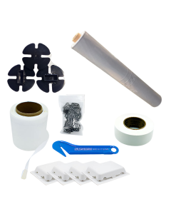 Shrink Wrap Kit for Boat with 14' X 33' 7 Mil Clear REACT Sustainable Shrink Wrap