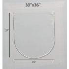 Case of 6 Zipper Access Door for Shrink Wrap Project Access 30" x 36" - White