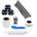 Shrink Wrap Kit for Boat and Furniture with 12' X 33' 7 Mil REACT Sustainable Shrink Wrap