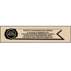 Printed Tape "Sealed for Your Protection" 2"W x 165' - Case of 36 Rolls