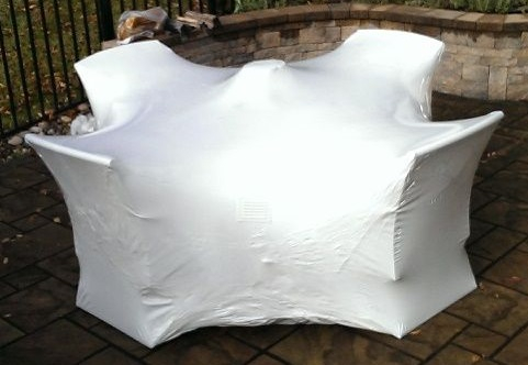 Shrink Wrapped Patio Set