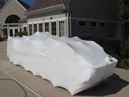 Shrink Wrapped Outdoor Furniture